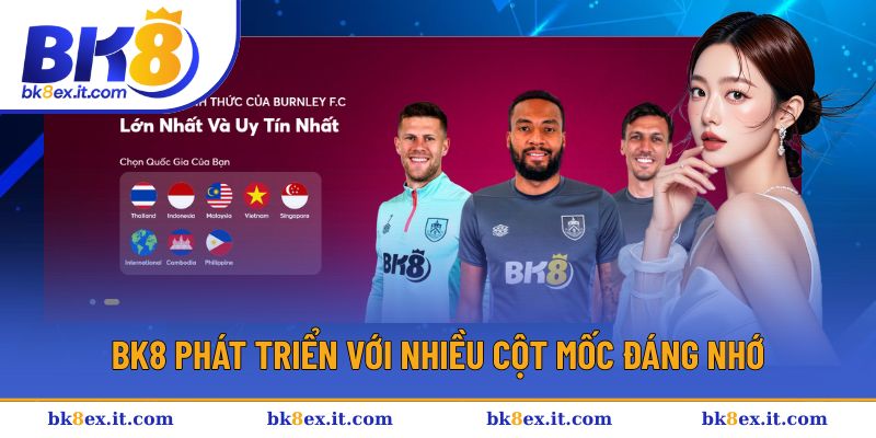 Tổng hợp những cột mốc đáng nhớ của nhà cái uy tín BK8